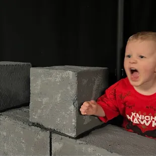 This kid loves his Knight Hawks.