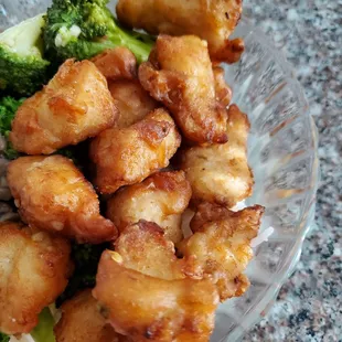 Were not chicken! Each and every piece had bone in it and the meat is dark, like ribs instead of chicken