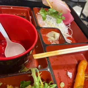 food, sushi and sashimi