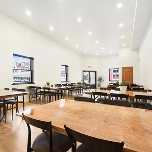 Gorgeous real wood tables - 8, 6ft tables provided