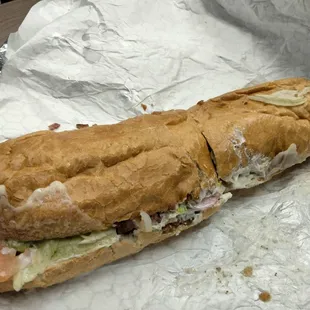 Chicken Bacon Ranch hoagie.  Pow.