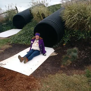 They wax the inside of the slide so you go fast!