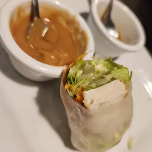 Delicious tofu fresh spring roll