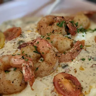 Brunch: shrimp and grits