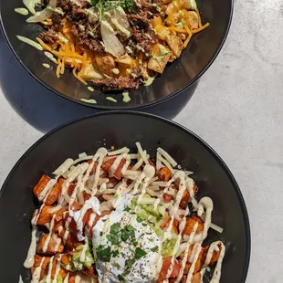 Brisket Hash and sweet potato hash