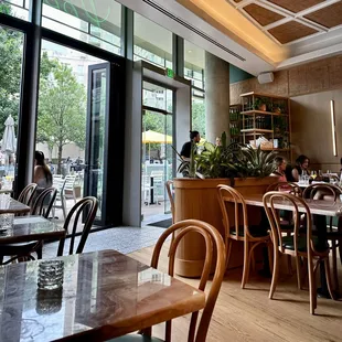 people sitting at tables