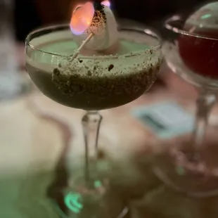 Who doesn't love a s'more's martini!!