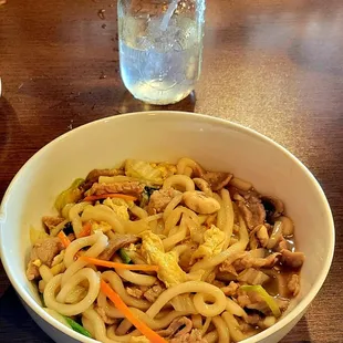 Yaki udon with beef