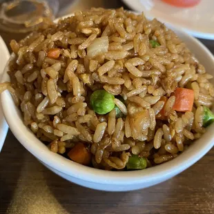 Fried rice thats actually BROWN like fried rice should be!