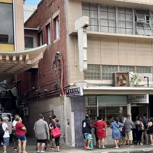 Amazingly long line to the bakery.