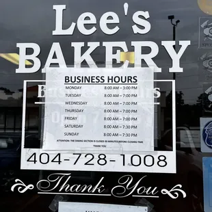 Current Business hours and phone number to call ahead for no wait for take out!