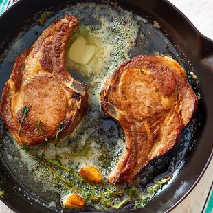 Pork chops.