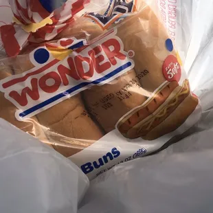 Hot dog buns.