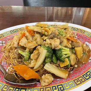 Cantonese Pan Fried Noodle