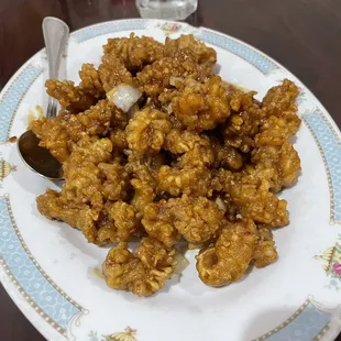 Chinese menu: Hot braised calamari