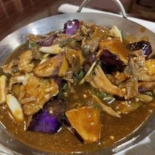 Chinese Menu: Shredded Duck with Eggplant