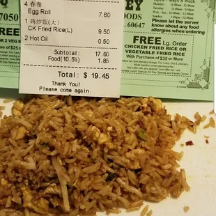 I got an animal in the rice something disgusting