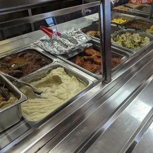 a variety of food items