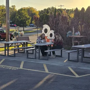 Seating area outside