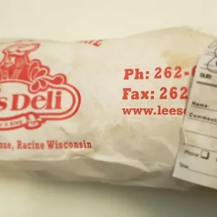 a wrap of food