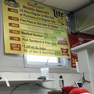 Updated Prices on Specials as of December 2024