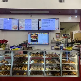 Donuts and food menu