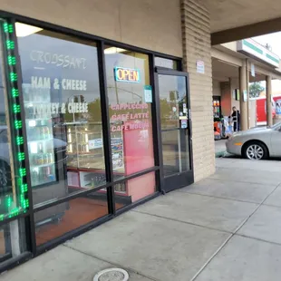 Outside