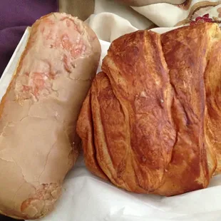 Maple Bar and Ham/Cheese Croissant