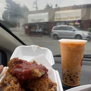 Never had this Thai tea wish me luck.