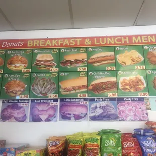 ramen and noodles, menu