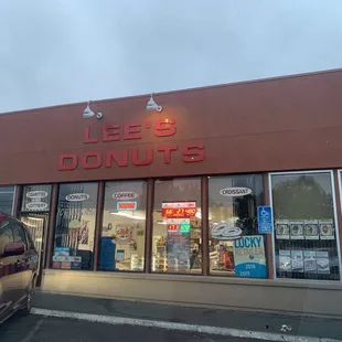 the front of the store