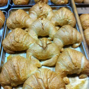 Monster plain croissants , just so good