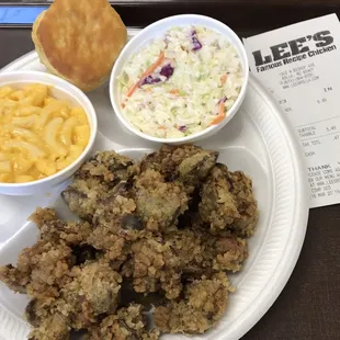 Fried chicken livers