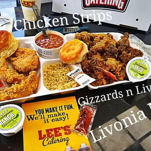 chicken wings and fried chicken