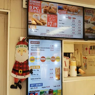 Pepsi Beverages and Dessert Menu Board.  11/26/2022
