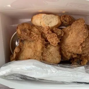 4 piece mixed meal with 2 sides