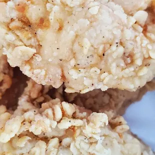 a pile of fried chicken