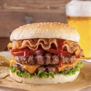 Bacon cheese burger