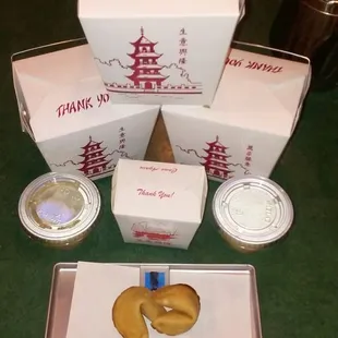 a variety of food items