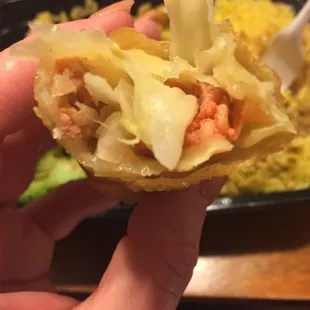 Inside of the Egg roll