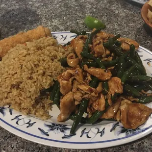 Chicken with green beans