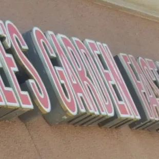 the front of the store