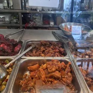chicken wings and fried chicken