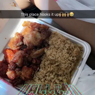 Chicken and fried rice!!