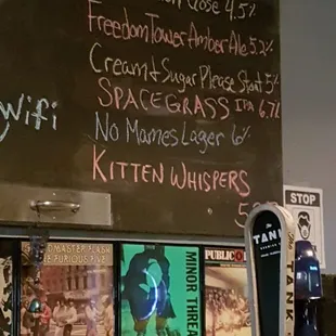 Beer Menu