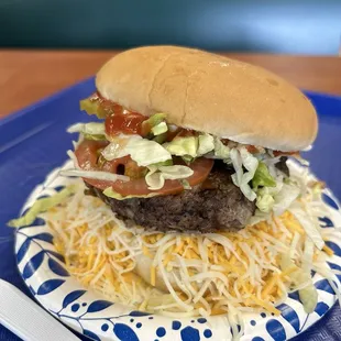 Burger with the works.
