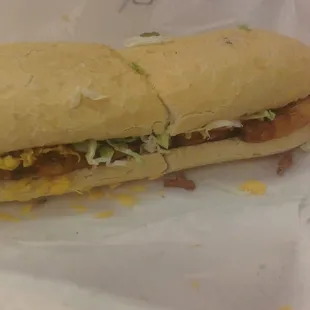 Softshell crab on french