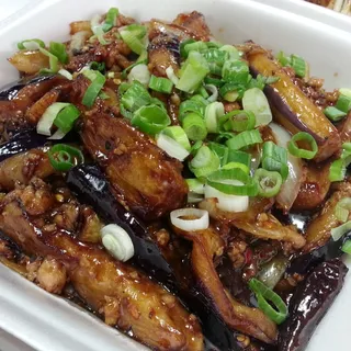 Eggplant with Spicy Meat Sauce
