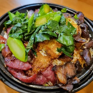 D6. Chinese Sausage and Chinese Bacon Stone Pot Rice, $15.99 - 5 Stars