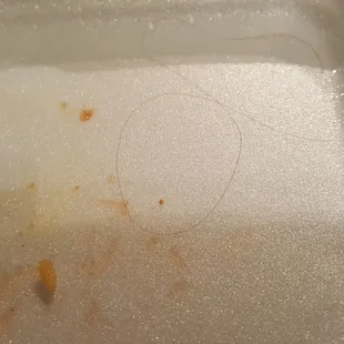 Hair in the food...